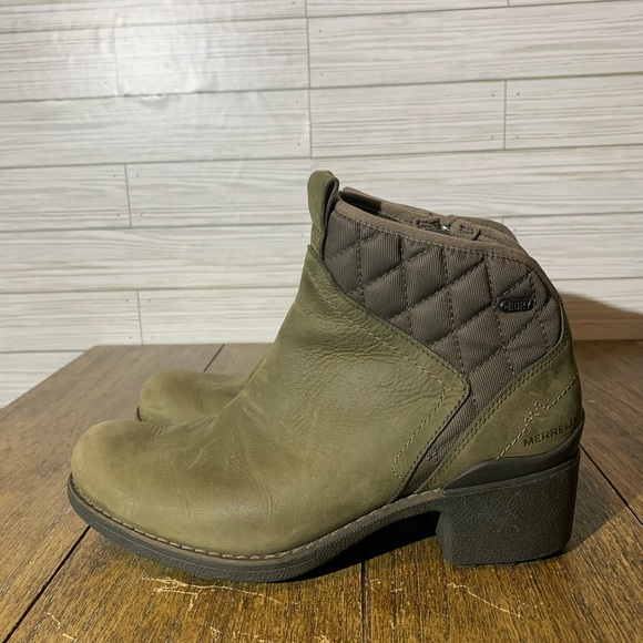 Merrell Womens Ankle Booties Green Size 